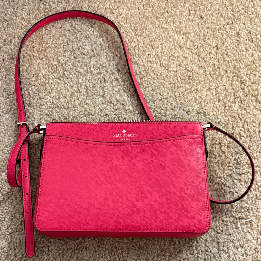 kate spade New York Hot Pink Saffiano Crossbody Bag
